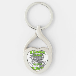 Respiratory Therapist Halloween Spider Web Design_ Keychain