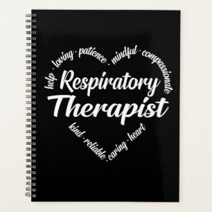 Respiratory Therapist Heart Word Cloud Planner