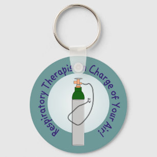 Respiratory Therapist "In Charge Of Your Air" Keychain