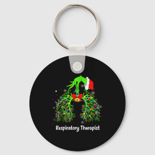 Respiratory Therapist Istant Rt Care Xmas Therapy Keychain