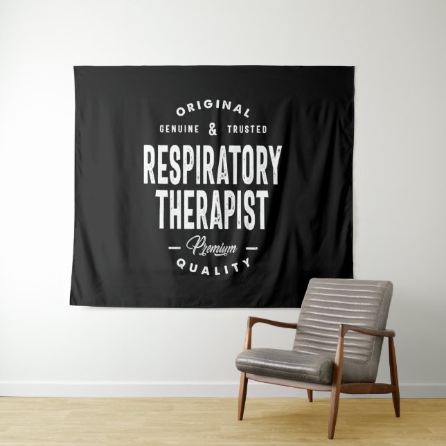 Respiratory Therapist Job Title Gift Tapestry (In Situ (Horizontal))