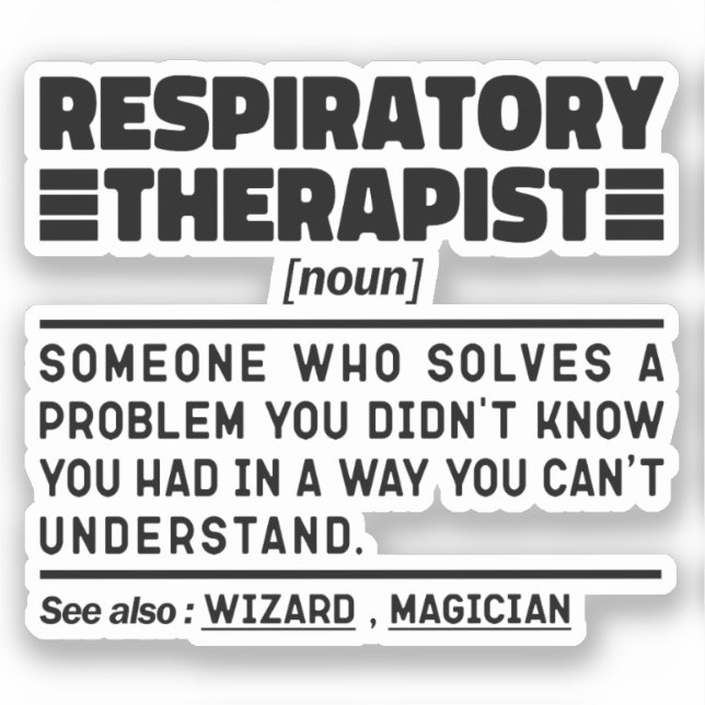 Respiratory Therapist Noun Care Practitioner Cool (Front)