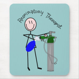 Respiratory Therapist O2 & Ambu Bag Design Mouse Pad