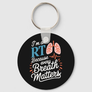 Respiratory Therapist Pulmonologist Lung Breathing Keychain