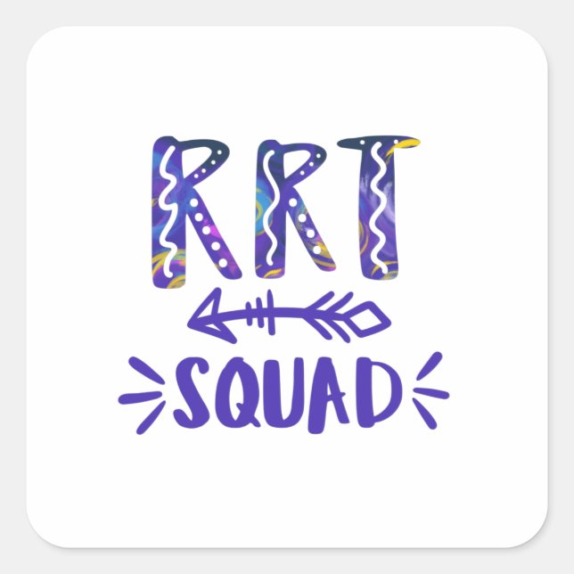 Respiratory therapist, respiratory therapy, rt square sticker (Front)