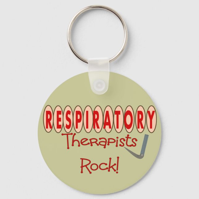 Respiratory Therapist ROCK Keychain (Front)