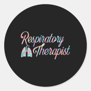Respiratory Therapist Rt Care Week Colourful Classic Round Sticker