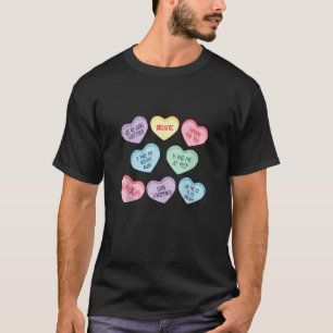 Respiratory Therapist RT Nurse Candy Heart Valenti T-Shirt