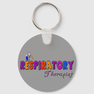 Respiratory Therapist Stickman Gifts Keychain