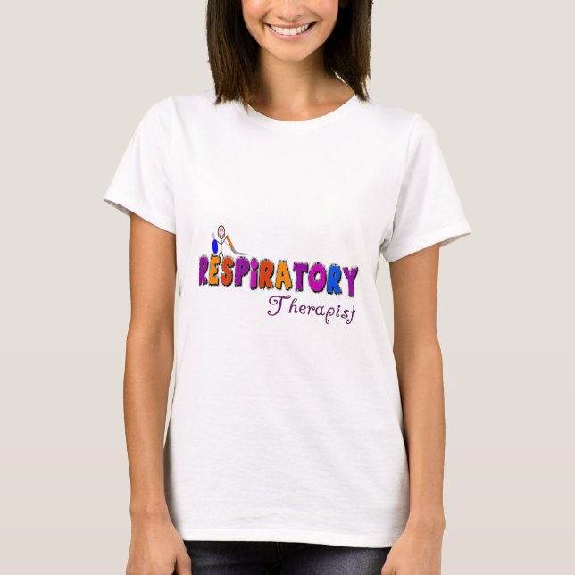 Respiratory Therapist Stickman Gifts T-Shirt (Front)
