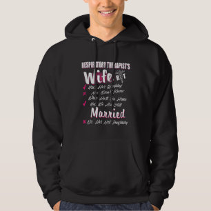 Respiratory Therapist Wife Married RT Therapy Hoodie