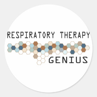 Respiratory Therapy Genius Classic Round Sticker