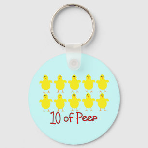 Respiratory Therapy Gifts "10 of PEEP" Funny Keychain