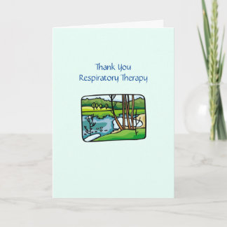 Respiratory Therapy Medical Thank You card