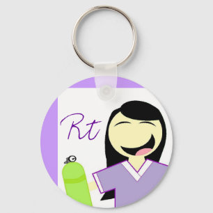 Respiratory Therapy Oxygen Keychain RT