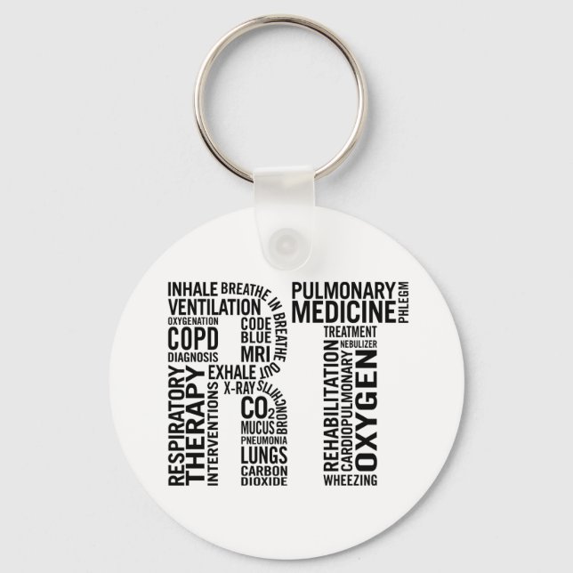 Respiratory Therapy RT Keychain (Front)