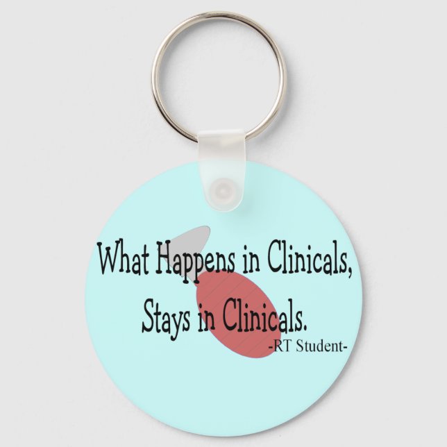 Respiratory Therapy Student  Gifts Keychain (Front)