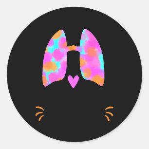 Respiratory Therapy Therapist Rt Lung Classic Round Sticker