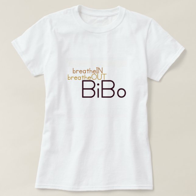 Respire dans et hors T-shirt (Design devant)