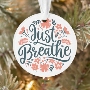 Respire juste la méditation yoga citant le boho fl