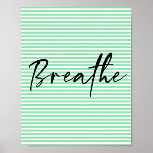 Respire l'Ecriture Salle de bain poster d'art mur