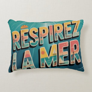 Respirer la Mer Accent Pillow