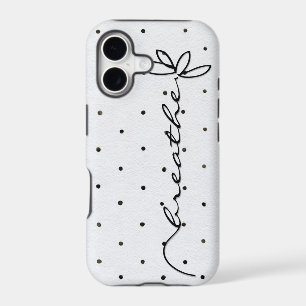 Respirer Texte Avec une Marguerite Doodle Sur des 