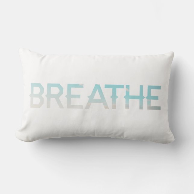 Respirez le coussin lombaire d'inspiration de mot (Recto)