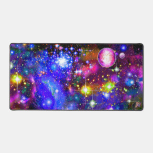 Resplendent Crowded Cosmos Desk Mat