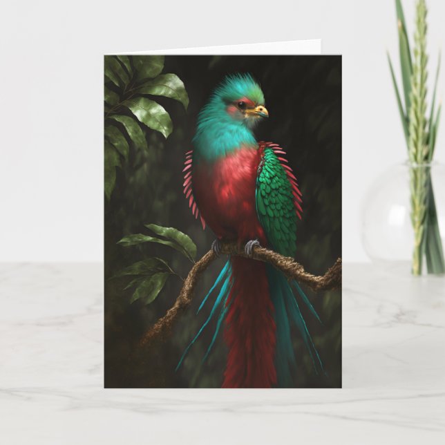 Resplendent Quetzal Card (Front)