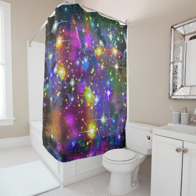 Resplendent Star Field Shower Curtain (In Situ)