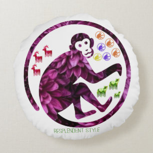 resplendent style round pillow