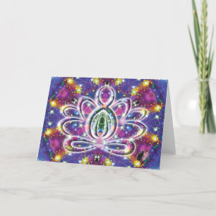 Resplendent Zen Lotus Card