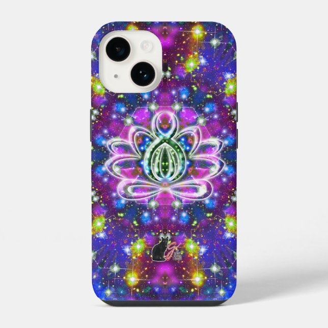 Resplendent Zen Lotus iPhone Case (Back)