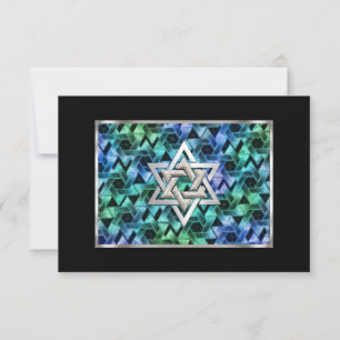 Response Card  Bar Mitzvah Star of David