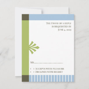 Response Card RSVP Baptism Invitation