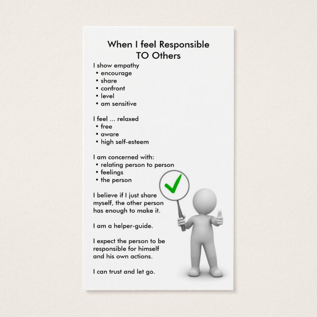 Responsible Cards (Back)