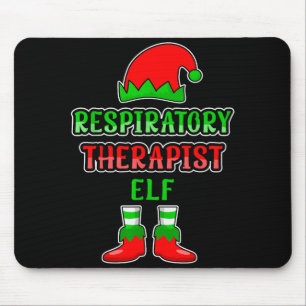 Resratory Therast Elf Resratory Therapy Christmas Mouse Pad