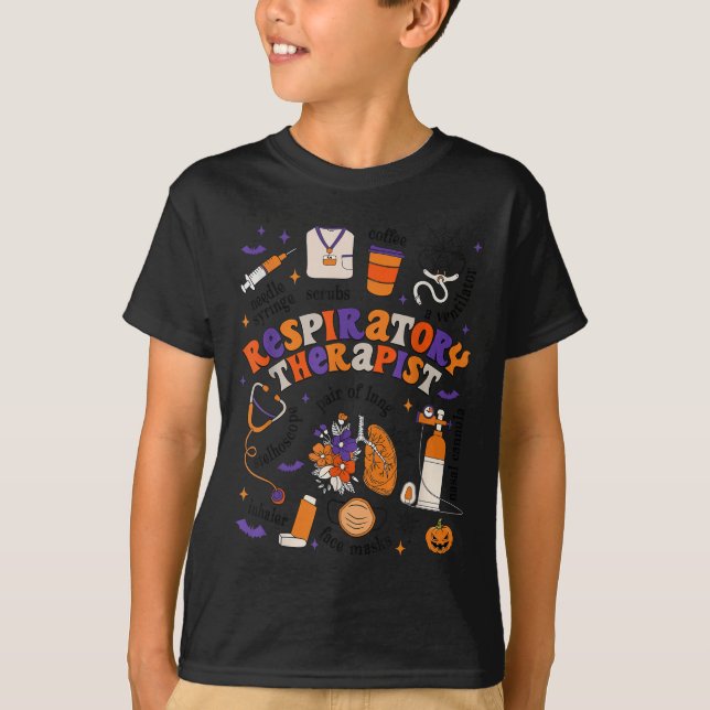 Resratory Therast Shirt Halloween Resratory Theras (Front)