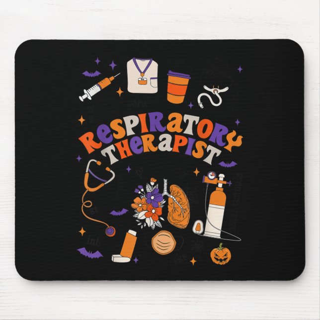 Resratory Therast Shirt Halloween Resratory Theras Mouse Pad (Front)