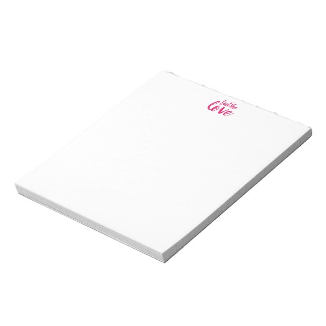 Ressentez le bloc-notes Love (Tourné)