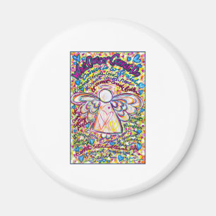 Ressort Coeurs Cancer Angel Magnet