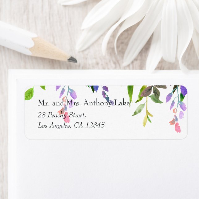 Ressort floral aquarelle (En situation)