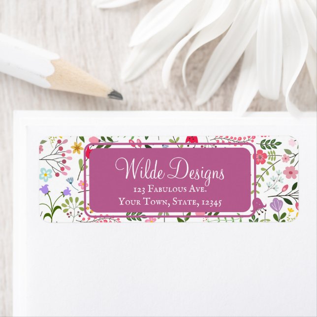 Ressort pour Fleur sauvage motif floral blanc pour (En situation)