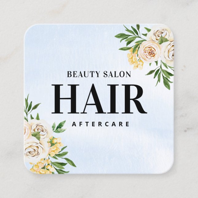 Ressort Prolongation des cheveux Carte de soins po (Devant)