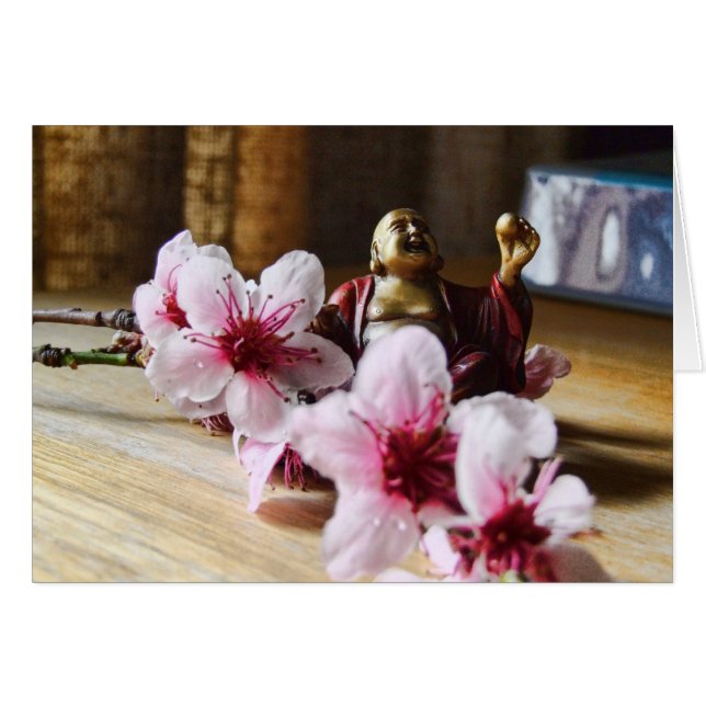 Ressort riant la carte de Bouddha (Devant horizontal)