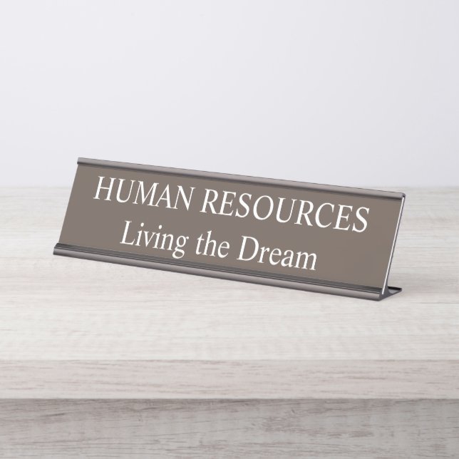 Ressources humaines Vivre le bureau de rêve Plaque (Devant)