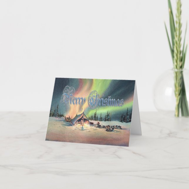 REST for the MUSHERS by SHARON SHARPE Holiday Card (Front)