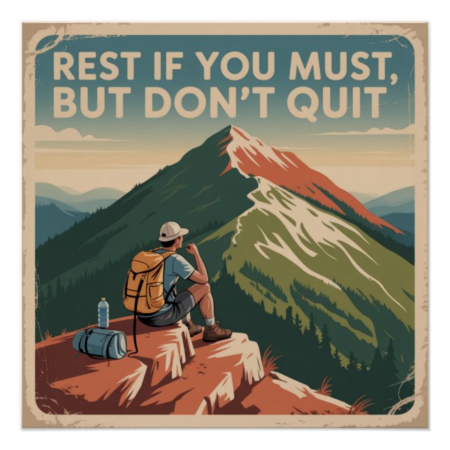 Rest If You Must, But Don't Quit Poster (Front)