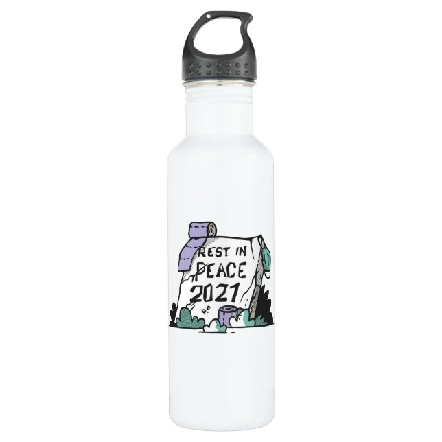 Rest in Peace 2021 710 Ml Water Bottle (Front)